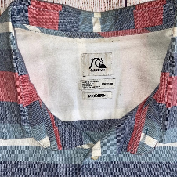 Quicksilver button down shirt modern cut XXL - Picture 4 of 7